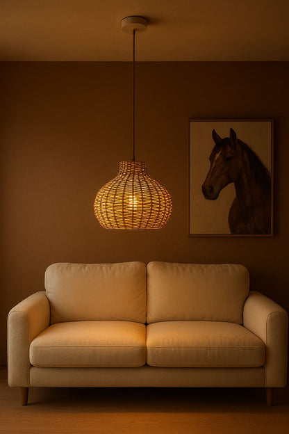 Wicker Lamp: Ember