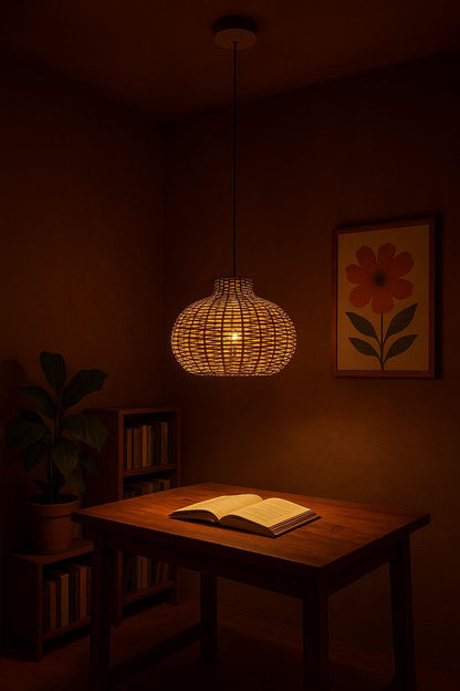 Wicker Lamp: Ember