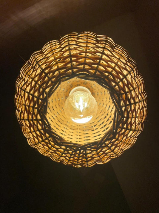 Wicker Lamp: Orb